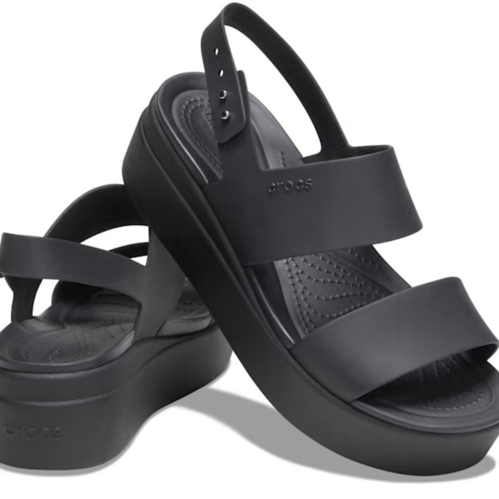 Crocs Women's Black Platform Sandals